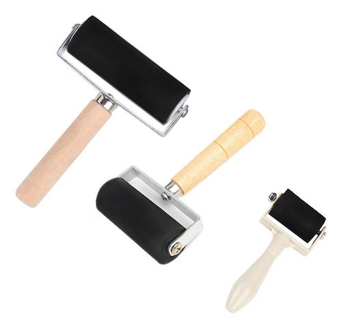Rollo Artístico Rubber-roller Brayer Roller De 1,4 A 2,4 Pul