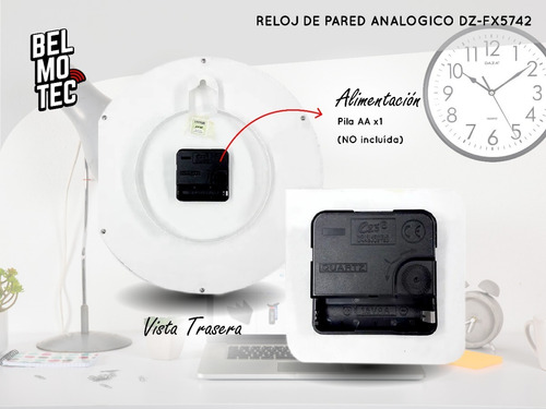 Reloj De Pared Para Colgar Silencioso Hogar Clasico Moderno