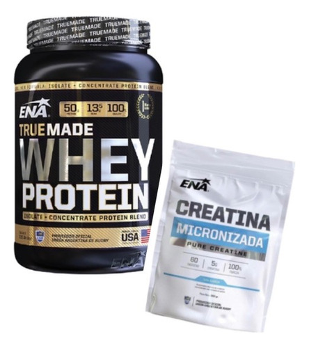 True Made Protein 2lbs + Creatina Micronizada 300g  Sabores 