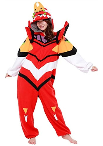 Disfraces Kigurumi - Disfraz De Halloween Para Adulto, Rojo