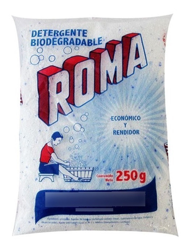 Detergente En Polvo Roma Económico Y Rendidor 250g