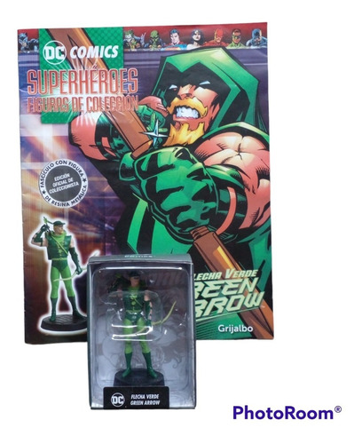 Revista + Figura Coleccionable Dc Comics. Flecha Verde.