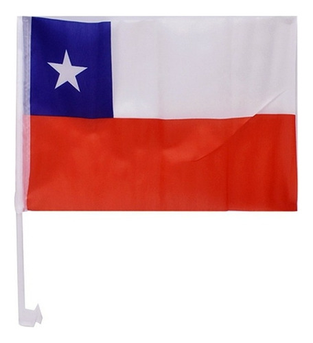 Pack X 2 Bandera De Chile Para Auto Fiestas Patrias