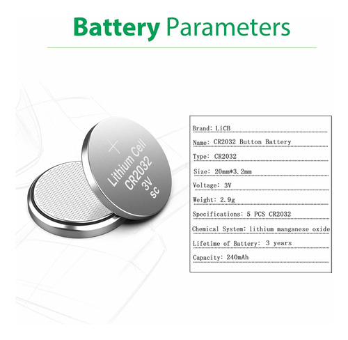 Bateria Licb Cr2032 Litio Larga Duracion Alta Capacidad 3 5