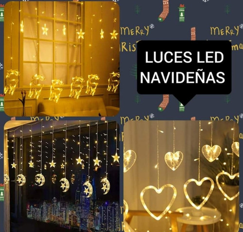 Cortina Luces Led Cascadas  3 Mt Navidad   X Mayor Y Menor