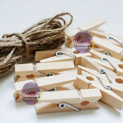 50 Broches Madera Natural Decoracion Fotos Candy Bar Mini