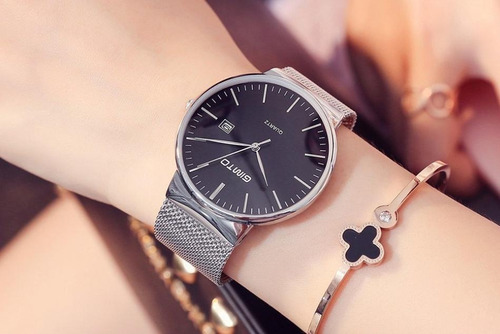 Relógio Feminino Gimto Luxo Aço Inoxidável Frete Grátis
