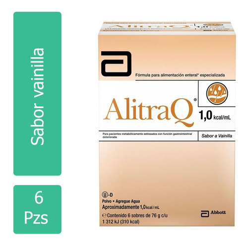 Alitraq 76 G Caja Con 6 Sobres Sabor Vainilla