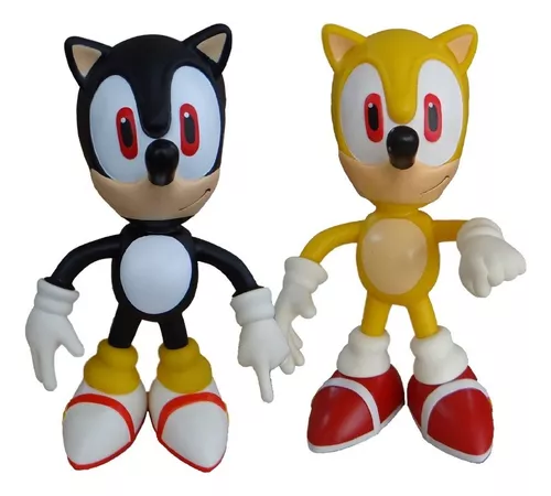 Boneco Sonic - Azul, Amarelo, Preto, Vermelho e Rosa - 14cm - Ótimo para  lembracinha de aniversário - Loja VMR - Bonecos - Magazine Luiza