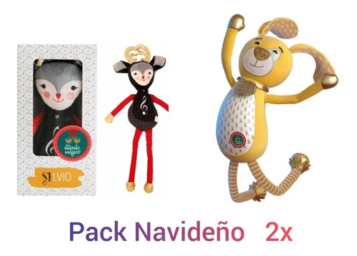 Pack Navideño Silvio + Goldy  Duendes Mágicos