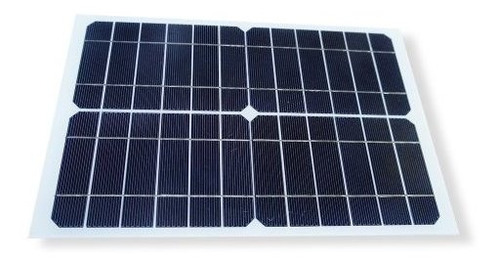 Panel Solar Sin Marco 15w Monocristalino Con Durable Vidrio 