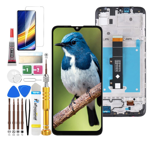 Pantalla Lcd Táctil Para Moto E20 Xt2155-3 Xt2155-1 Xt2155 Con Marco Jkpkj