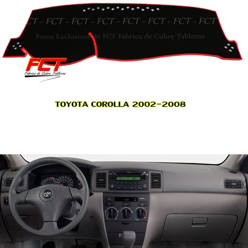 Cubre Tablero Toyota Corolla 2002 2003 2004 2005 2006 2008