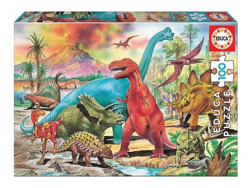 Puzzle Rompecabezas Dinosaurios Para Niños 100 Pzs Febo