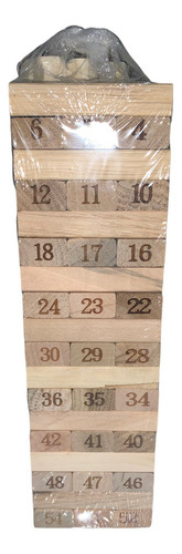 Juego De Mesa Bloques Madera Torre Didactico