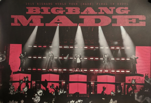 Bigbang Poster Oficial World Tour Made Kpop Original K-pop