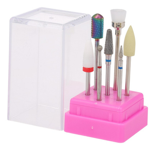 Juego De 7 Brocas Para Uñas Para Quitar Gel De Limpieza De C