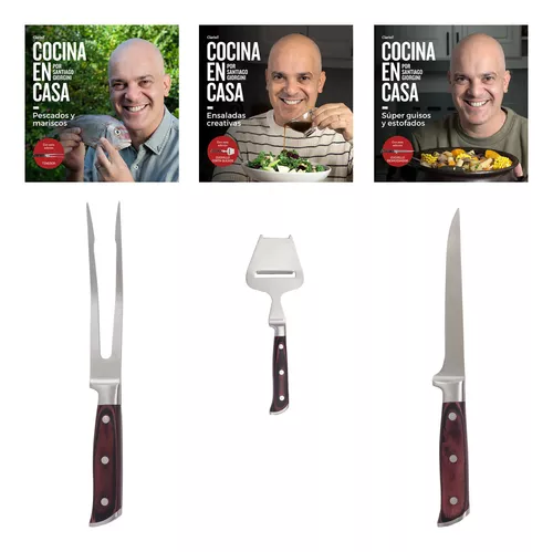 Set De 8 Cuchillos + Barral - Cocina En Casa
