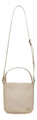 Bolsa Calvin Klein Block Bucket Beige Mujer K60k612249-acf