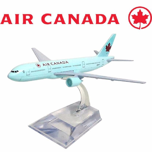 Avião Comercial Air Canada Boeing 777 Metal Miniatura