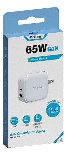 Kit Hub Usb-c 11 En 1 Ub + Cargador Gan 65w D-bugg Plateado