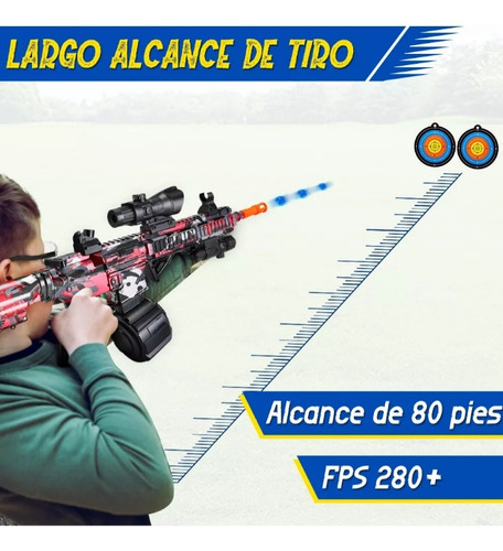 Pistolas De Hidrogel M416 Rifle De Hidrogel Electrica Gel Rojo