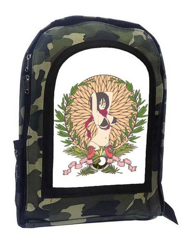 Mochila Camuflada Shingeky Attack On Titan A136