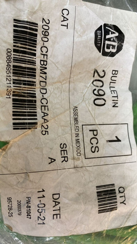 Cable Allen Bradley 2090-cfbm7dd-ceaa25 Nuevo (Usado)