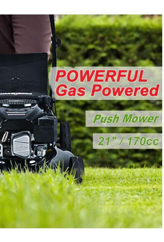 Imagen 3 de 7 de Máquina Cortadora De Grama 170cc Gasolina Powersmart