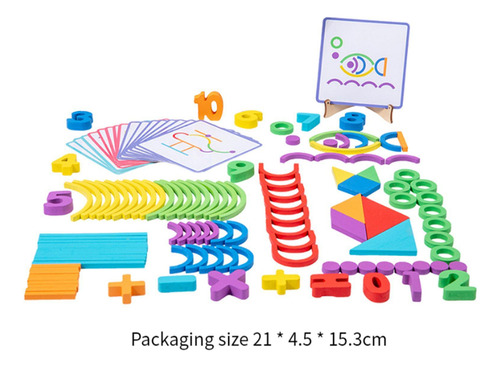 Juego De Bloques De Madera Creativos Para Niños, Formas De