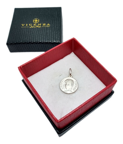 Medalla Santa Claudia - Plata - Cadena + Grabado - 18mm