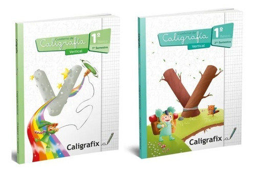 Pack Caligrafia Vertical 1 Basico 1er Y 2do Sem Caligrafix