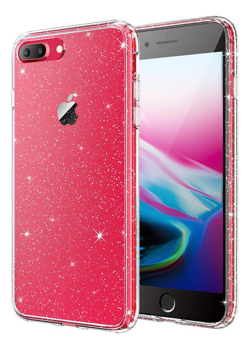 Funda Para iPhone 7 Plus/8 Plus - Transparente/ Glitter