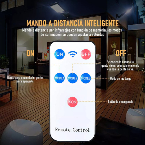 Xin Lámpara Solar De Pared Impermeable Exteriores Sensor