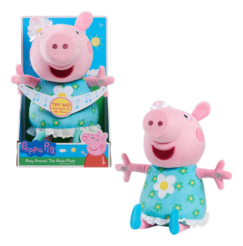 Peppa Pig Just Play - Brinquedo de pelúcia para crianças de 3 A. Cor multicolor