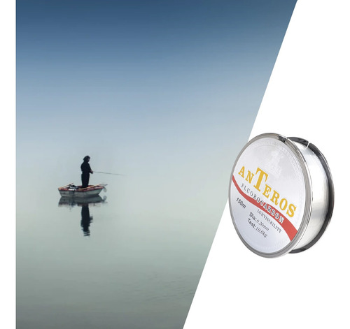 164yds Línea De Pesca De Fluorocarbono Línea Líder 0,2 22