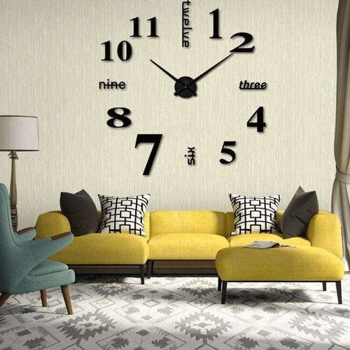 Reloj Acrílico De Pared Digital 3d Luminoso