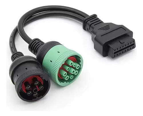 Cable Adaptador Para Deutsch 9pin J1939 A Obd2 16pin