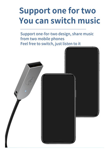 Receptor Bluetooth Para Coche Llamada Manos Libres Música