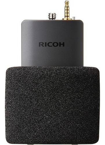 Micrófono Ricoh Ta-1 3d Compatible Con Ricoh Theta V 360 Color negro