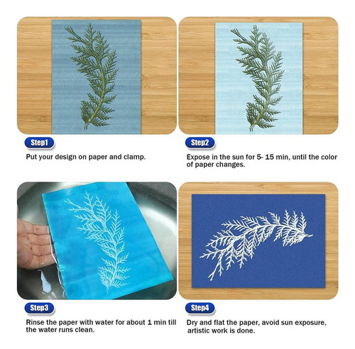 .. Papel De Cianotipia, Kit De Papel De Impresión Solar A5