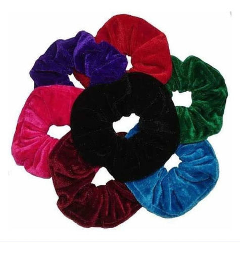 Scrunchie Terciopelo Para Cabello O Regalo 15 Piezas