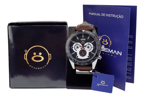 Relógio Masculino Spaceman Analógico Caixa Premium Rsm30