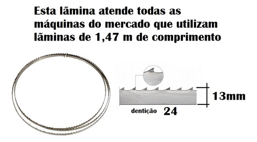 Lamina De Serra De Fita Starrett K 1010 3 P/ Inox Aço Latao