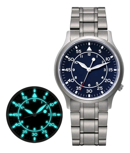 Reloj Berny T2566ms Titanio Seiko Vh31 Shapire Cristal 5 Atm