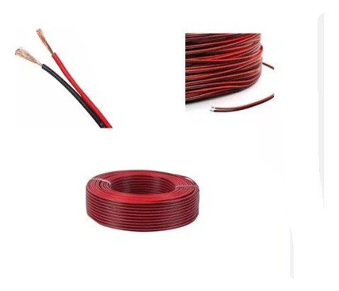 Cable Corneta 2x22 Rojo Y Negro Por Metro. Cab-33m (6mt)