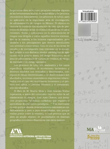 Teoría Y Aplicaciones En La Administración De Riesgos