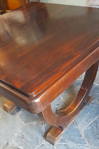 Mesa Comedor Art Deco Madera Maciza 