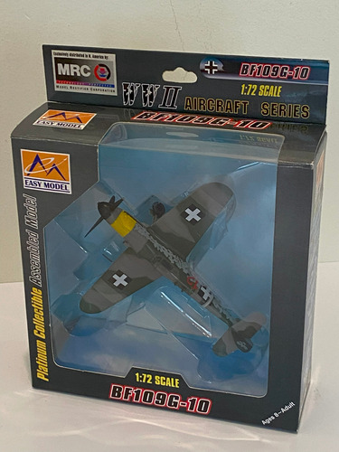 Modelo Pintado Y Ensamblado 1/72 Me109g-10 Easy Model #37204