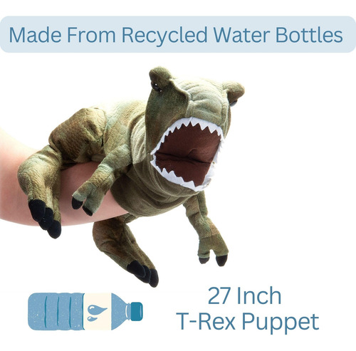 Marioneta De Peluche The Petting Zoo T-rex 68 Cm Para Niños